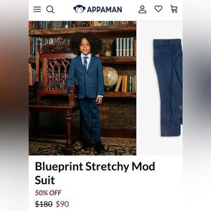Worn Once! Appaman Stretchy Mod Suit in Blueprint, sz 12